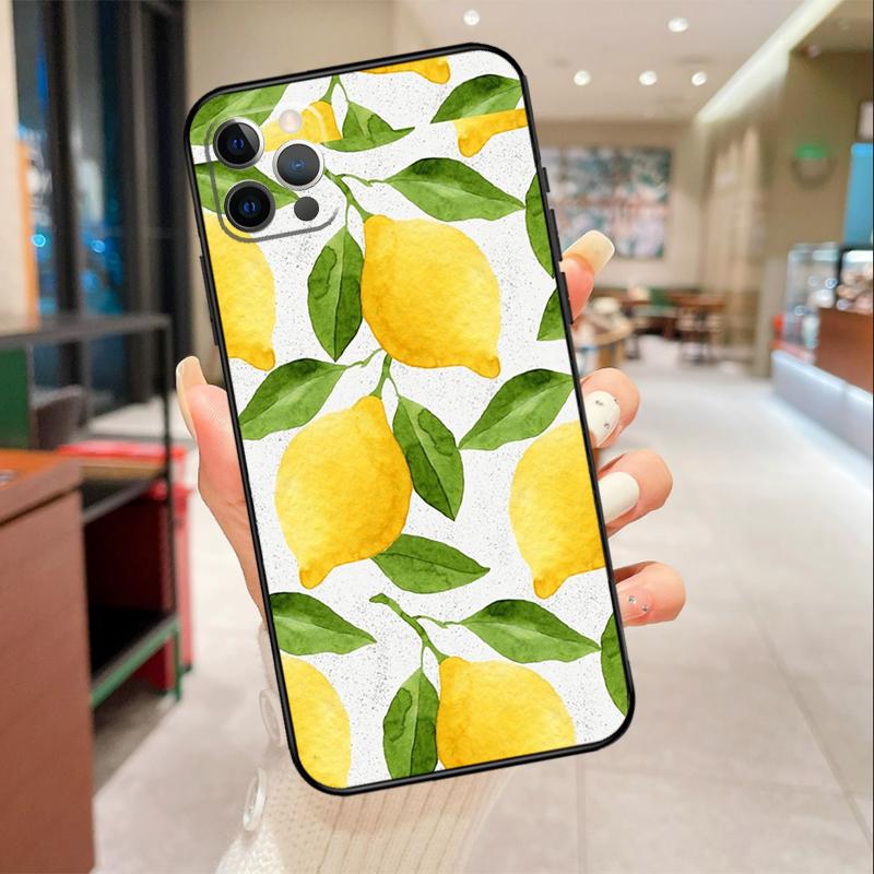 Lemon Fruit Phone Case For iPhone 17 16 15 14 13 12 11 Pro Max mini 16 Plus 16e 17 Air Protective Cover