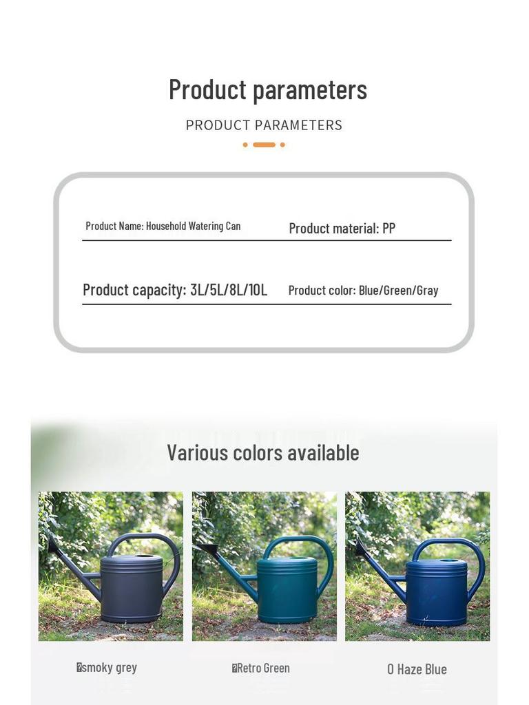Special Offer: Large-Capacity Long-Spout Plastic Watering Can – Hot-Selling Gardening Tool