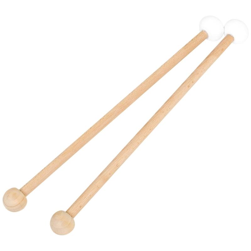 Double Side Practical Wood and Felt Drumsticks Standard Providing Experience Suitable for Drummers Stage Performances