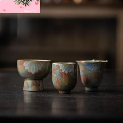 Hand-painted Chrysanthemum Tea Cup Japanese Handmade Master Cup Teacup Antique Cute Cup Teaset Equipment Craft Gifts 50/60ml