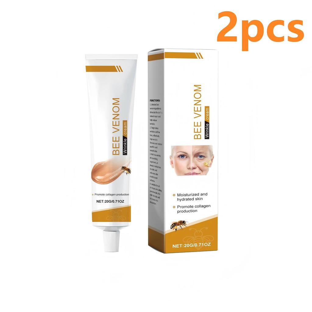Crema Antirughe Rassodante Lifting Viso Idratante Idratazione Profonda Levigante Linee Sottili Ripara la Pelle Crema al Veleno d'Ape 20g