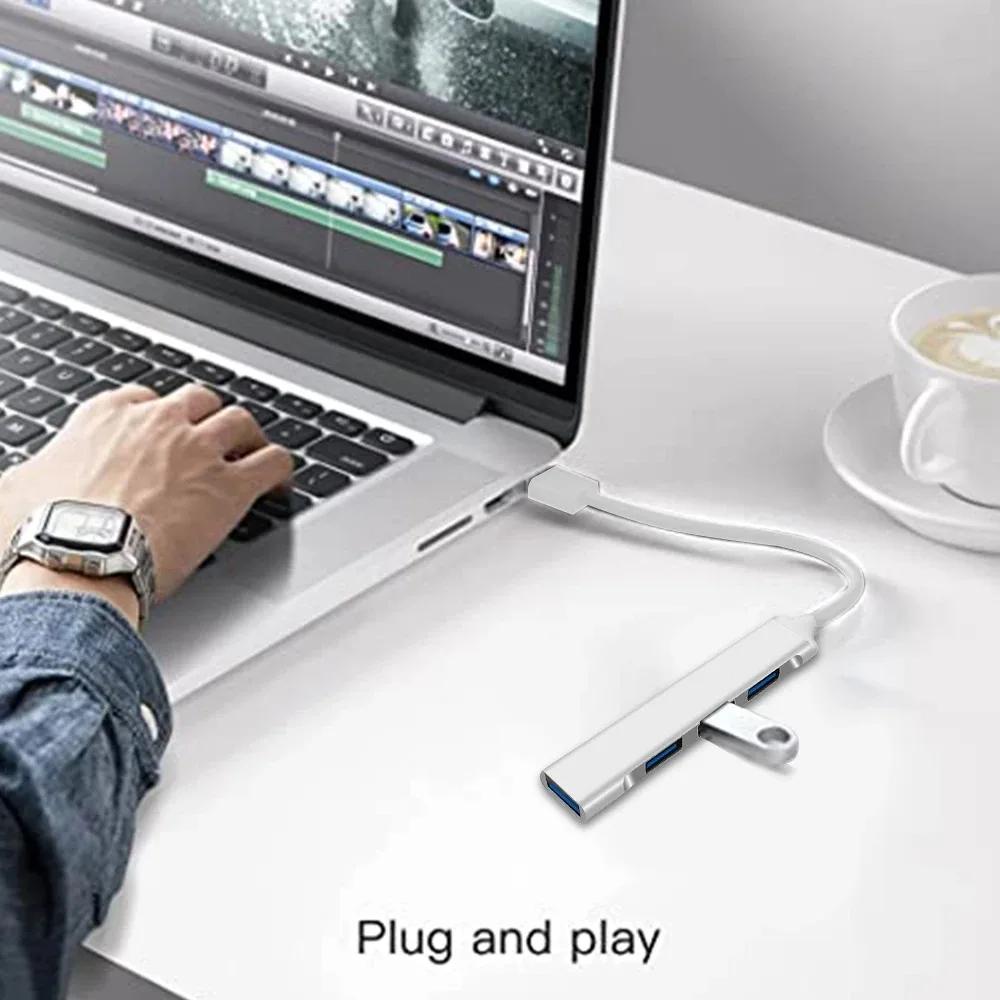 4 In 2 USB 3.0 HUB USB C Docking Station Type C 3.1 HUB Multi USB Splitter OTG Adapter for PC Laptop
