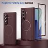 For Magsafe Magnetic Case For Samsung Galaxy Z Fold 8 Ultra 7 6 5 4 3 Z Flip 8 7 6 5 4 3 Hinge Protection With Screen Protector