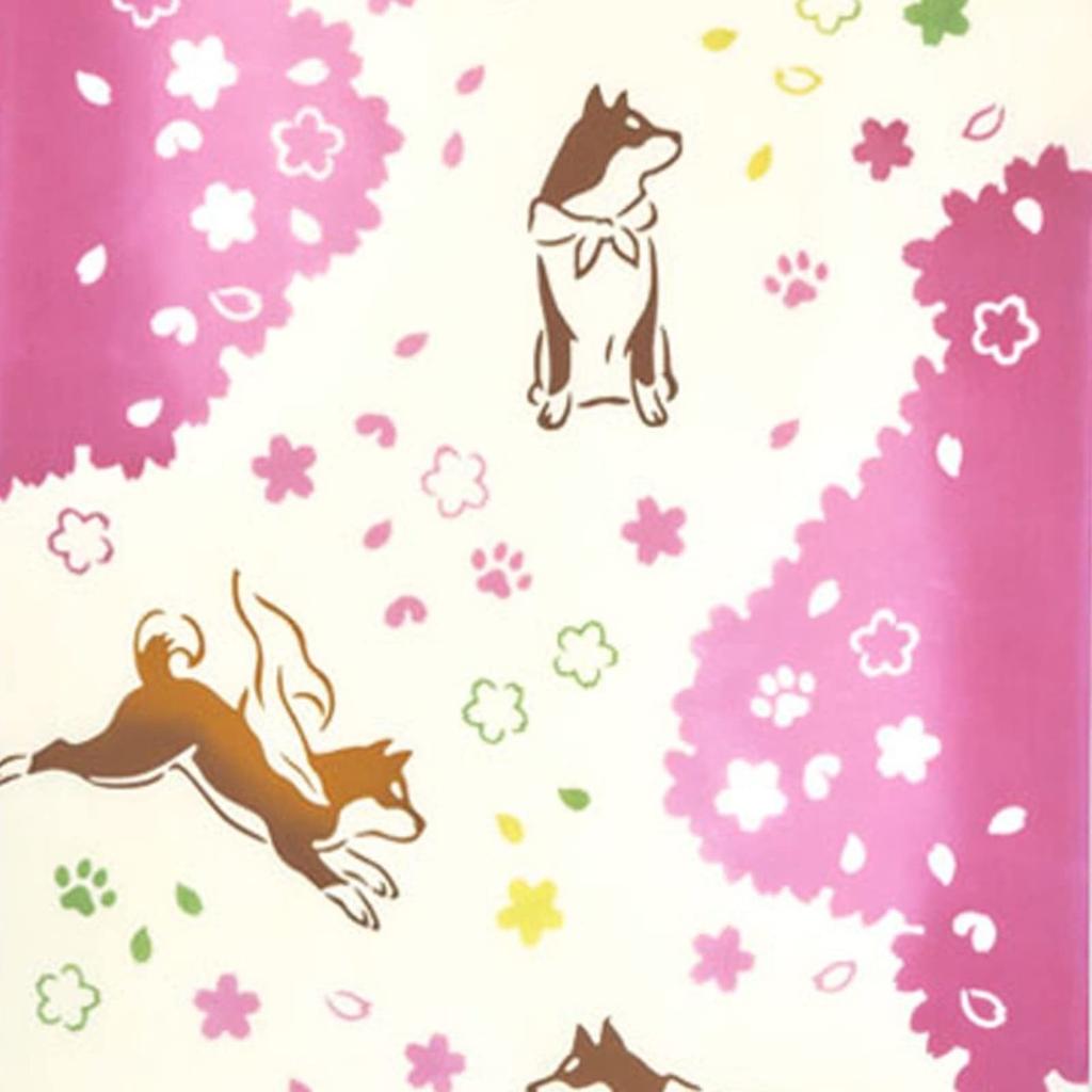 Miyamoto Towel Miyamoto Kenema Tenugui Hand 35cm X 50204 Co., Ltd. Towel, "Spring Walk," Approx. 90cm,