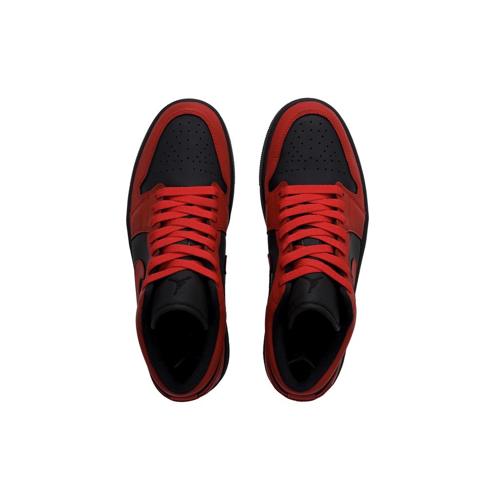Jordan Air Jordan 1 Vampire Low top Vintage Basketball Shoes Men's Black Red 553558-093(Team990-)