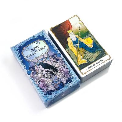 New Silent Desolate Tarot Cards English Version Mysterious Divination Card Game ,Holiday Party Games For Family and Friends