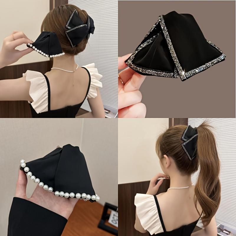 1PC Hairpin Female Elegant Light Luxury Disc Hair Grab Clip Triangular Clip Versatile Large Shark Clip Headdress