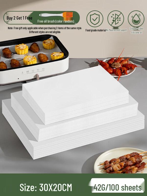 

ZISIZ Food-Grade Baking & BBQ Oil Absorbent Paper