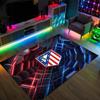 Atletico Madrid Design Crystal Velvet Carpet Cozy Non?Slip Printed Rug For Bedroom Living Room Entrance