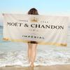 Brand M-Moet C-Chandon Pătură din Microfibră Prosoape de Plajă cu Uscare Rapidă Imprimare Supradimensionată Pătură Prosop Super Absorbantă pentru Piscină