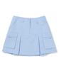 CLOVE [24Ss Clove] Cargo Skirt (Sky Blue)