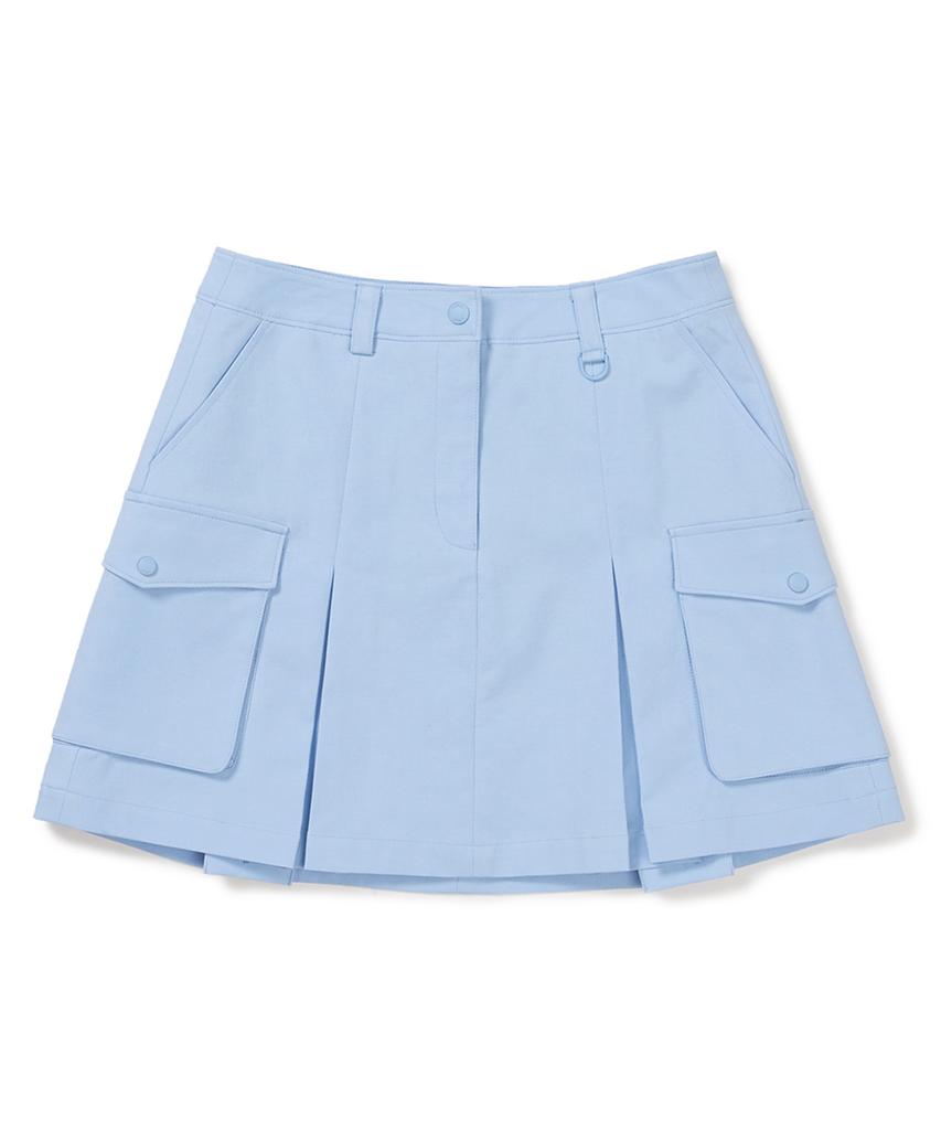 CLOVE [24Ss Clove] Cargo Skirt (Sky Blue)