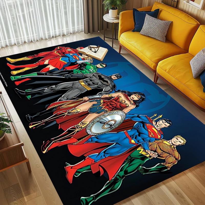 Justice League Living Room Nonslip Area Rug Soft Carpet For Bedroom Game Playroom Sofa Office Home Decor Doormat Christmas Gift C929396