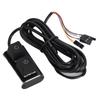 Desktop Computer Power Switch ON Off Reset PC External Power Supply Switch with 7 Color LED Lights 2m Cable