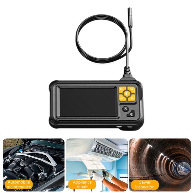 Ergonomic Industrial Endoscope Camera 4.3inch Screen ABS Inspection Borescope for Home Appliance Vehicle Maintenance