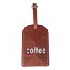 Multicolor PU Leather Luggage Tag, Customizable with Company Logo, for Trolley Bags and Suitcases.