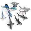 Realistic Marine Animal White Shark And Whale Model Pack With Pvc Construction For School Projects