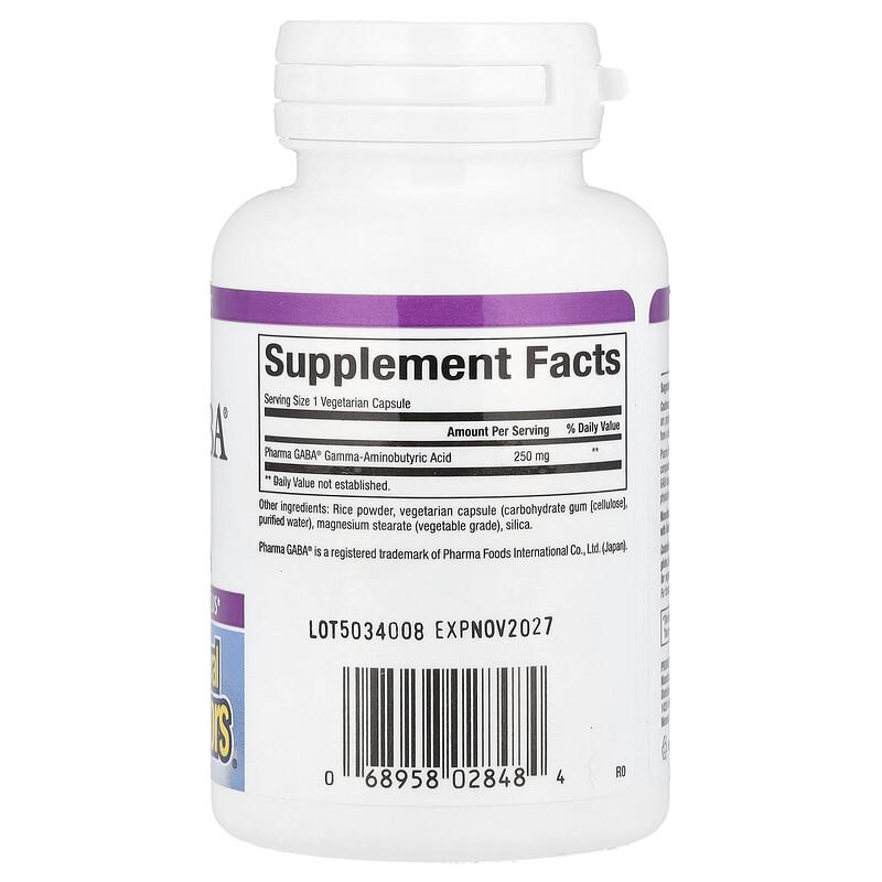 Stress-Relax®, Pharma GABA®, 250 Mg, 60 Vegetarian Capsules