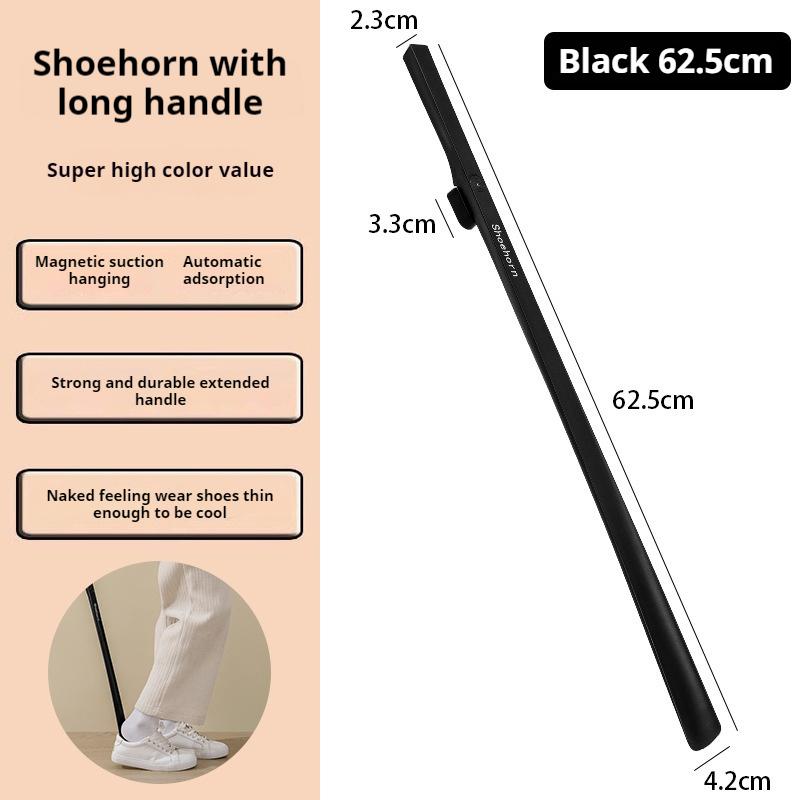 Long handled Shoe horns 63cm Magnetic Shoehorn pregnant woman elderly Shoe spoon Home No bending over Wearing Shoe spatula 1Pcs