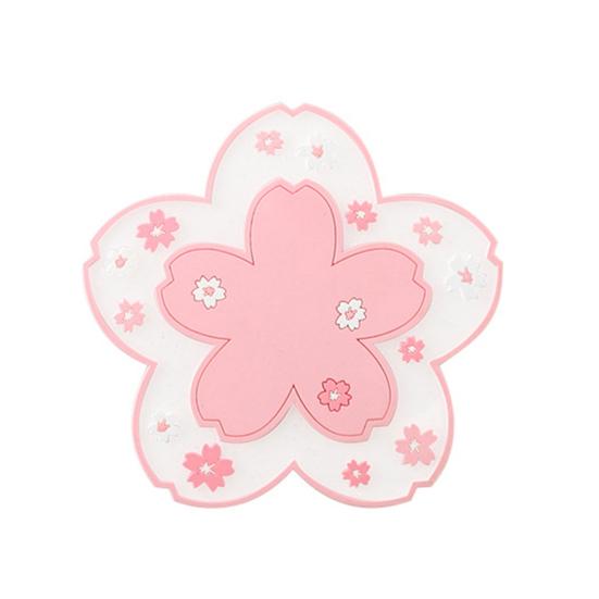 Sottobicchiere in PVC a forma di fiore