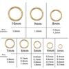 100-200Pcs Stainless Steel Open Single Loops Jump Rings Split Rings For Jewelry Making DIY Necklace Connectors Accessories