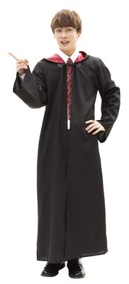 Clearstone Cosplay Halloween Magical School Robe, Unisex, Black