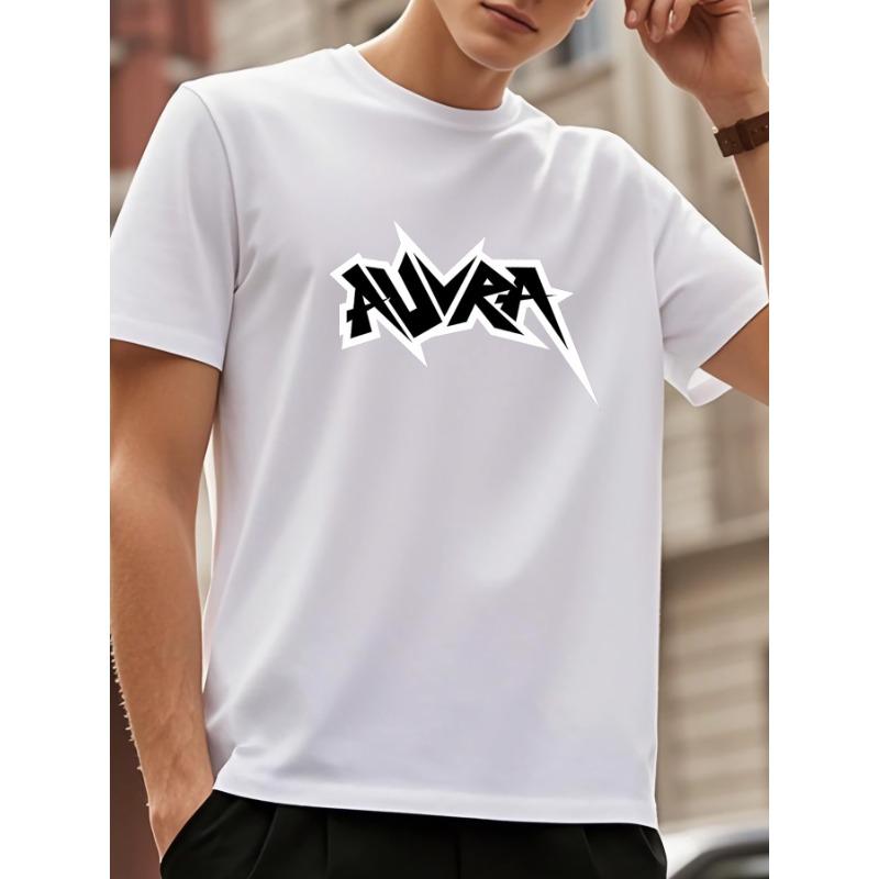 European Size Trendy Short-Sleeve T-Shirt with Edgy Letter Prints, Avant-Garde And Bold, Perfect for Fans of Punk Culture