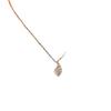 Korean Style Rose Gold Heart Necklace with Natural Rose Quartz Pendant - Women's Pink Crystal Clavicle Chain