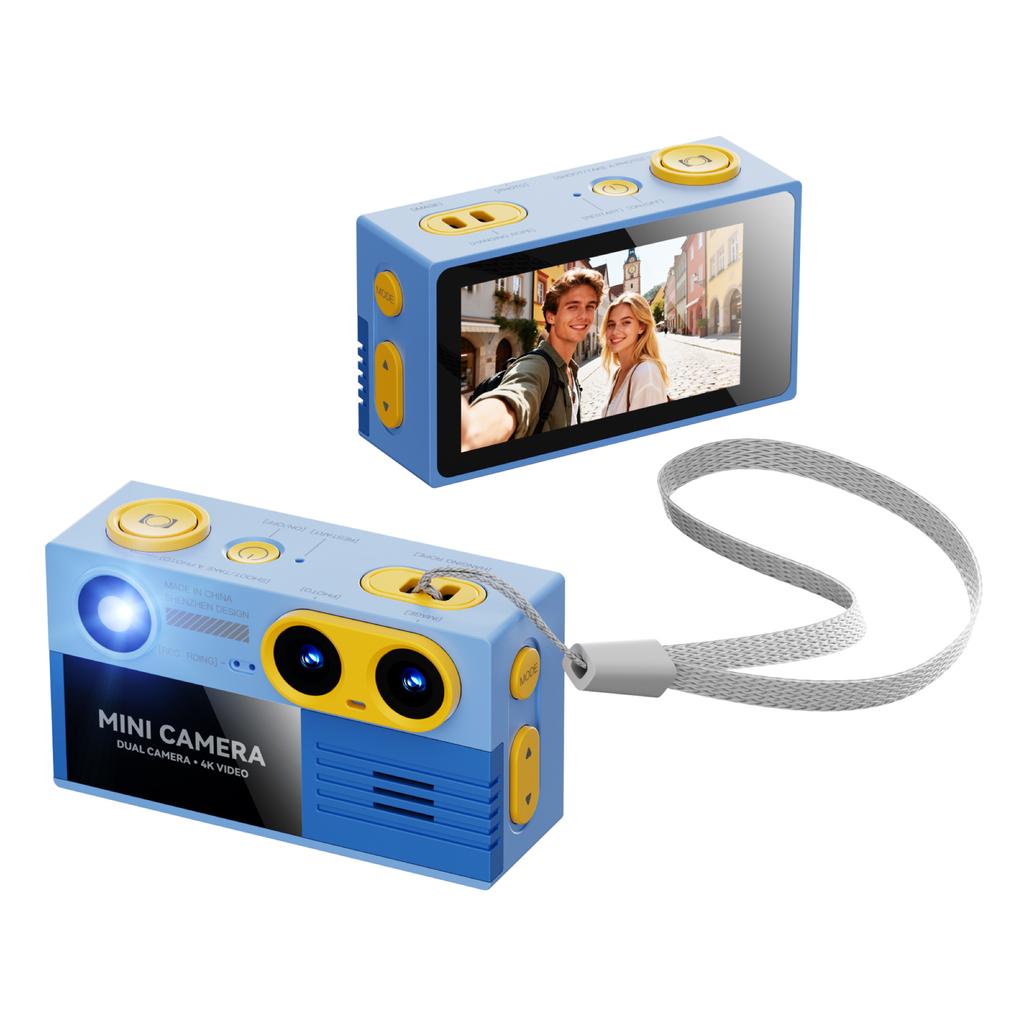 G9 Dual Lens 4K HD Thumb Camera Portable Student Mini Camera Rechargeable With Built-in 21 Creative Filters Digital Camera