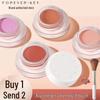 ForeverKey Soft & Smooth Cream Blusher: Energetic Sun-Kissed Rosy Hue - Single Matte Color for Eyeshadow & Blusher