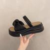 2025New Summer Fashion Women's Slippers PVC Outsole Ins Trendy Korean Style Thickened Outer Wear Floral Pattern Leisure Style S