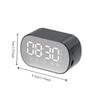 Portable Bluetooth Speaker HD Mirror Display Alarm Clock Dual Alarm LED Digital Alarm Clock  Office