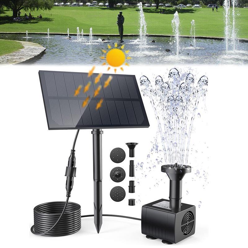 

Комплект солнечного водяного насоса, солнечный фонтанный насос Наружное украшение сада