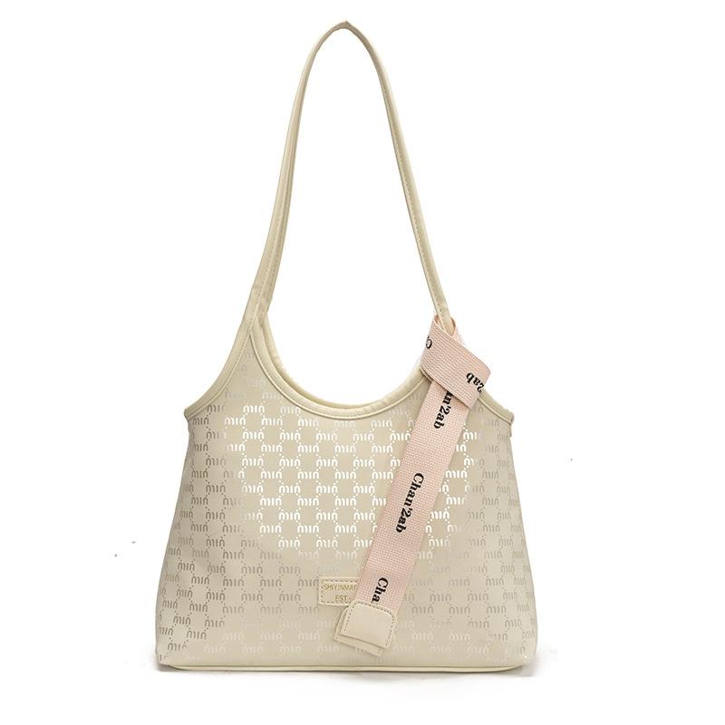 

Модная универсальная портативная сумка большой вместимости под мышкой, женская новая сумка через плечо для студентов-коммутеров белый