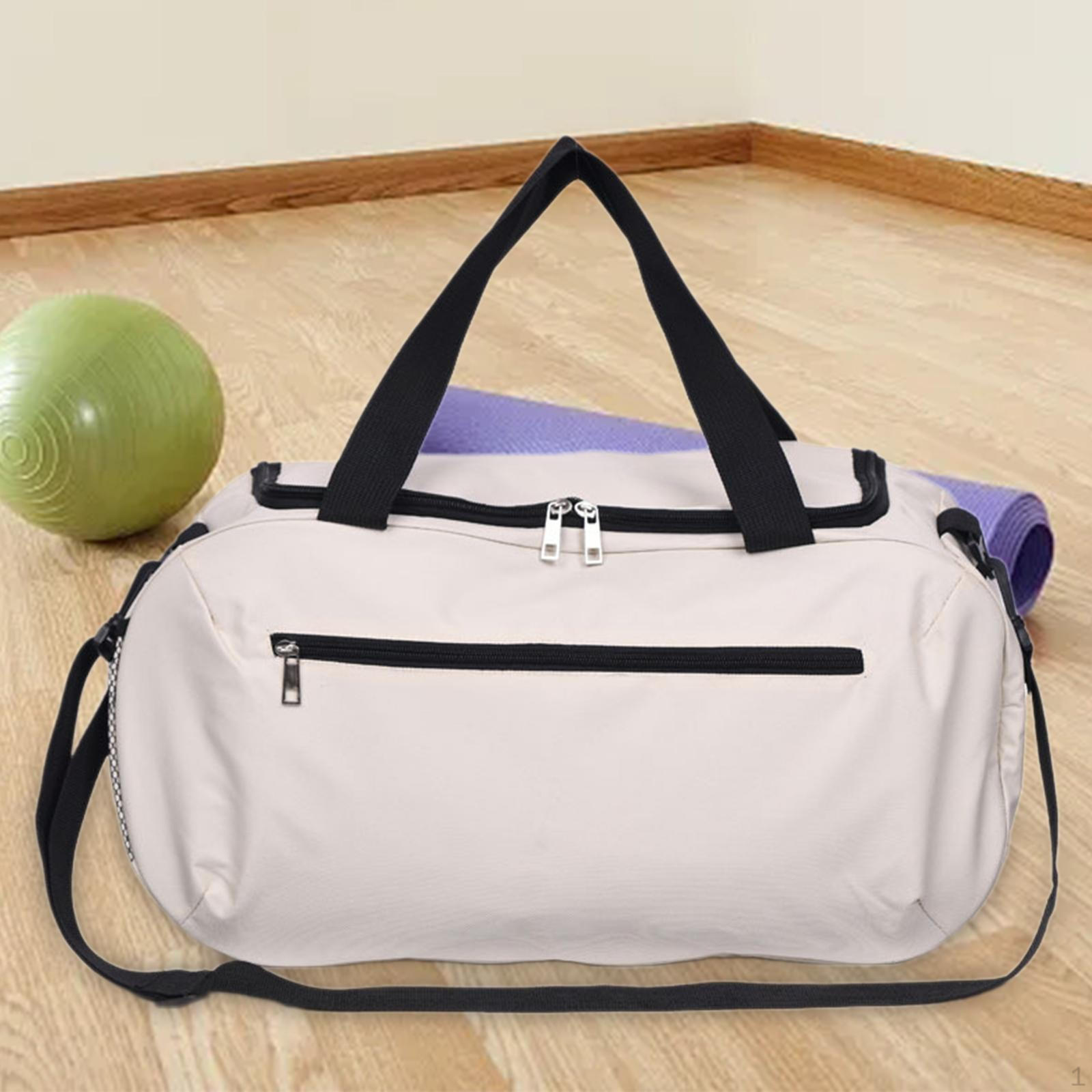 

Спортивная сумка для спортзала, дорожная сумка для путешествий на открытом воздухе, для фитнеса, для взрослых бежевый