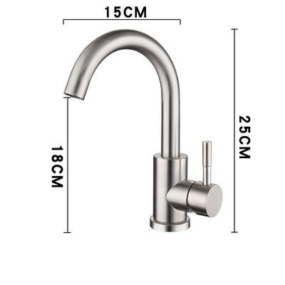 Zhishi Edelstahl Badezimmerbecken Wasserhahn
