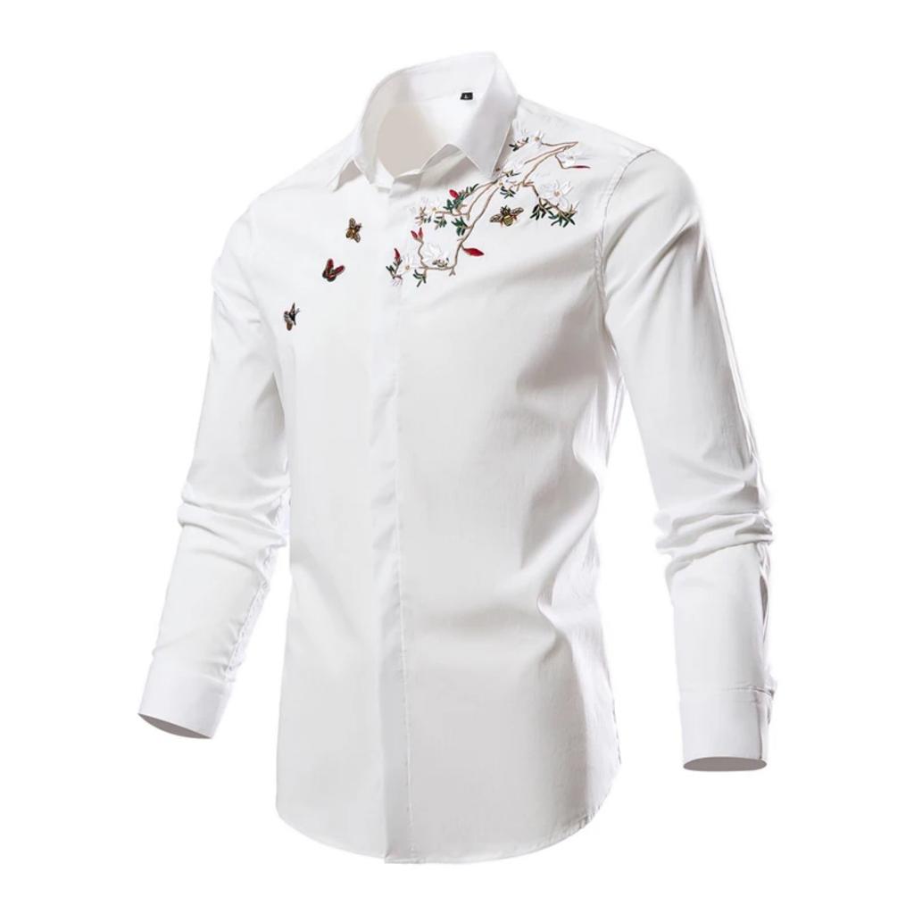 Essential Grid Long Sleeve Shirt, Versatile Formal Casual Wear