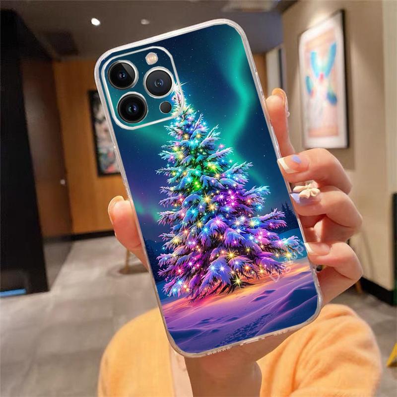 Phone Case For iphone 17 Pro Max 17 Air 16 15 14 13 Pro Max 15 16 Pro 15Plus Christmas Tree