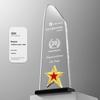 Crystal Trophy: Five-Pointed Star Metal Award for Children's Basketball and Outstanding Employee Excellence