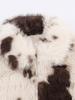 Women's Collar Long Sleeved Spotted Faux Fur Winter Coat