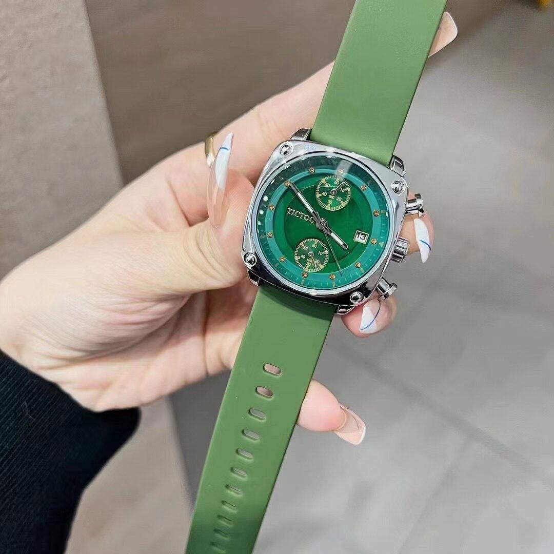 Fashion Watch Ladies Large Dial Silicone Strap Calendar Watch Ladies Fashion Trend Personalized Neutral Women S Watch