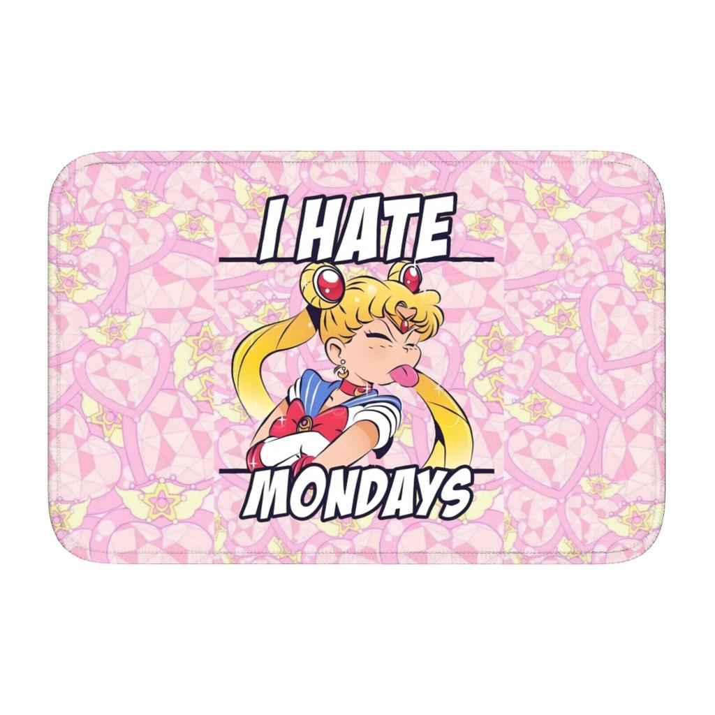 Sailors Moons Cute Cartoon Doormat Anti-Slip Entrance Welcome Kitchen Bathroom Floor Door Mat Toilet Living Room Carpet Rug