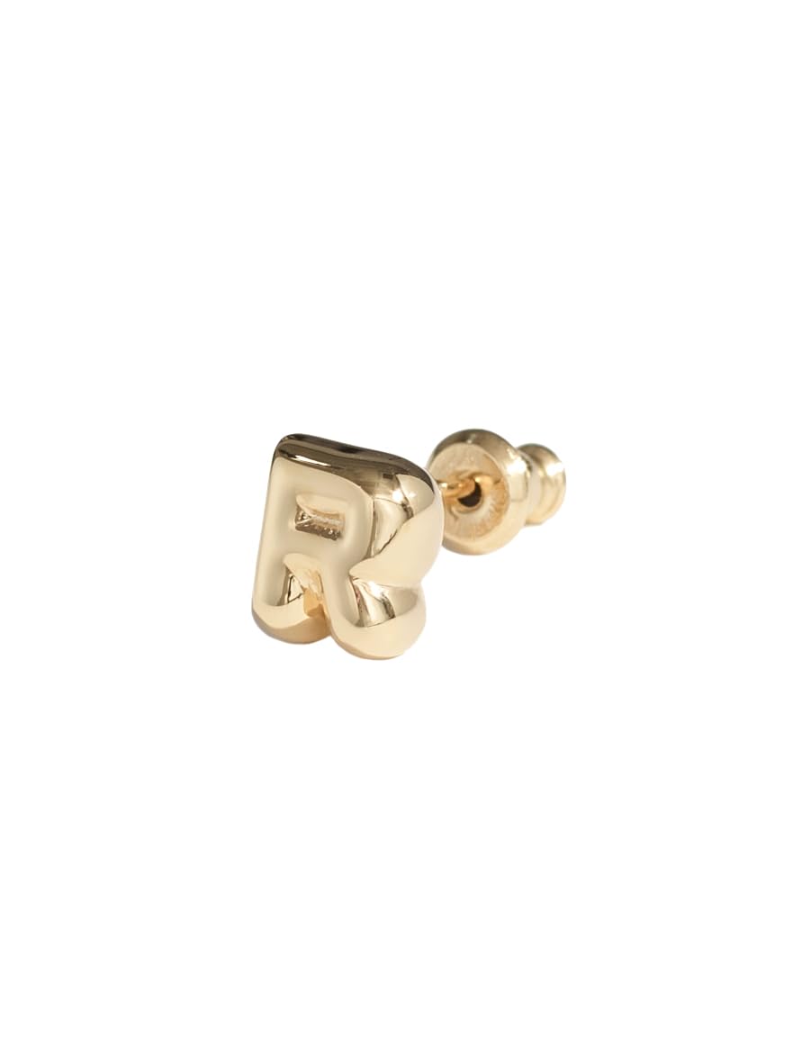 

SV925 Yellow gold coated single ear earrings [BALLOON] Small44-1592 золотий