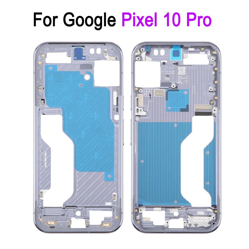 Middle Frame For Google Pixel 10 Pro, Phone Aluminum Frame Repair Replacement Spare Part серый