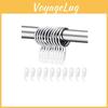 Curtain Drapery Metal Hanging Rings With Plastic Hooks For Curtains And Rods