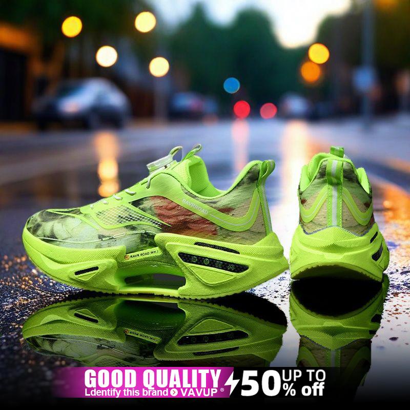Men Running Shoes Carbon Board Speciality Marathon Sports Breathable Lightweight Women's Comfortable Athletic Nonskid Sneakers