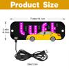 LED Leuchtschild für Auto Taxi Windschutzscheiben-Leuchtschild USB Auto LED Schild mit Saugnäpfen Laufende LED Anzeigetafel Steuerung