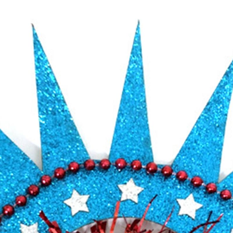 Couronne Festives Déesse Liberty Bandeaux d'Halloween pour Femmes Headpiece Cosplay pour Parades et Rassemblements Communautaires