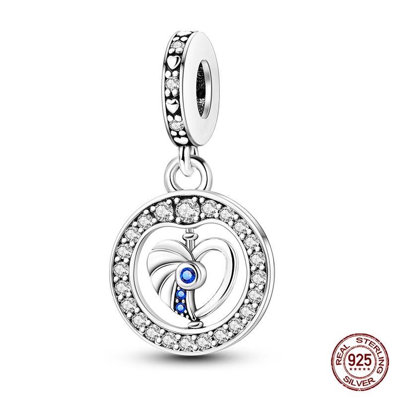 100% Real Copper Classic Devil'S Eye Charms Beads For Women Fit Original Qikaola Bracelets Fine Diy Jewelry Making