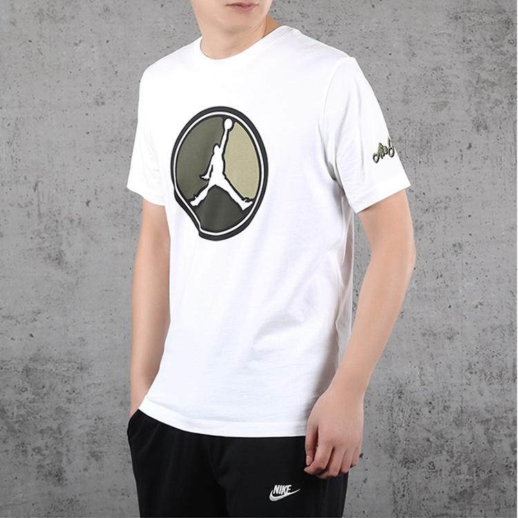 Nike AS Męski J REMASTERED HBR Bluza z okrągłym dekoltem Biały CD5627-101